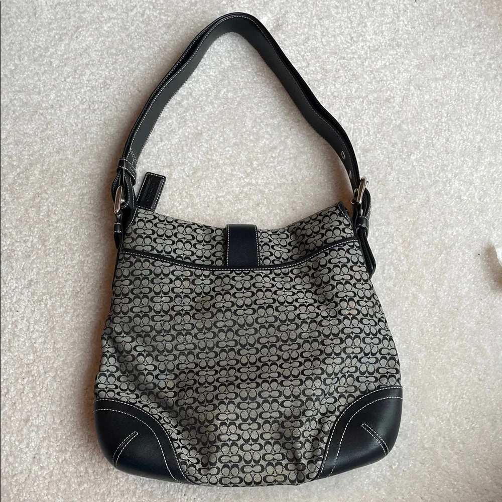 Coach Monogram Shoulder Bag - Picture 7 of 12